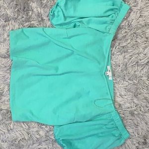 Turquoise crop top